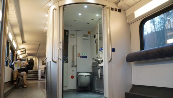 Glücklich ist, wer mit einer vollen Blase eine freie Toilette in einem Zug der SBB nutzen kann.